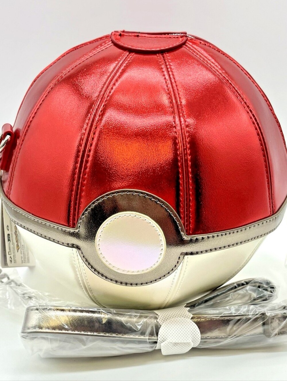 Loungefly Metallic Pokeball Crossbody Bag NWT - Picture 3 of 6